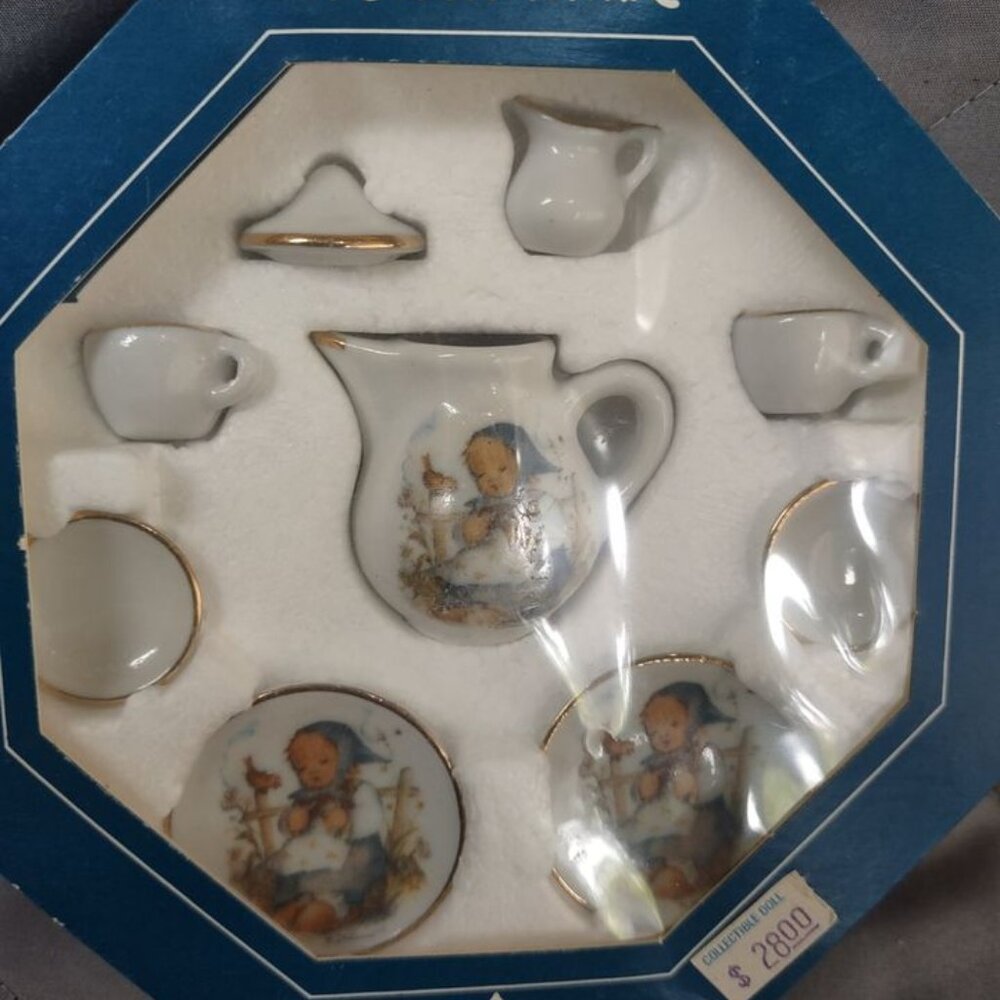 Miniature Glass Tea Set
